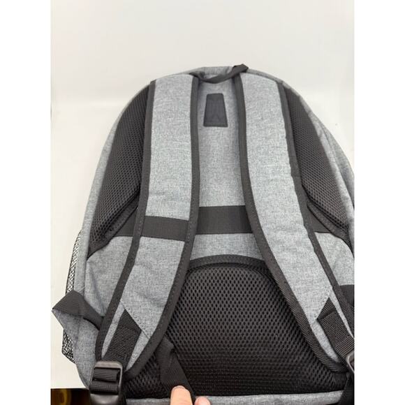 NEW Dejuno Commuter Backpack Checkpoint-Friendly 15.6 Laptop Pocket Heather Grey - Picture 8 of 11